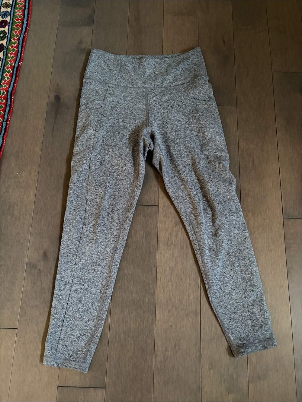 Zobha Heathered Gray Performance Leggings